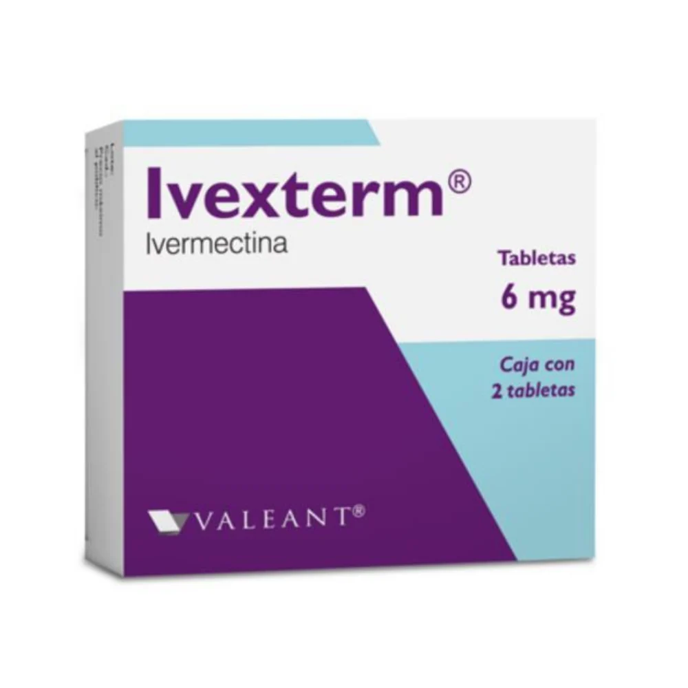 Ivexterm tabletas 6 mg caja con 2 tabletas (Ivermectina 6 mg)